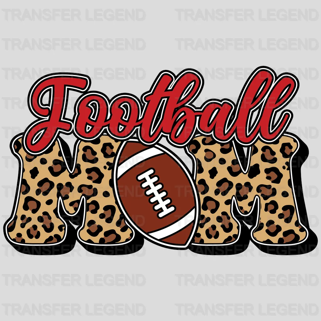 Football Mom Leopard DTF Transfer - transferlegend