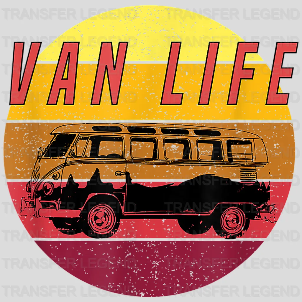 Van Life - Camping Vanlife Motorhome Design - DTF heat transfer - transferlegend