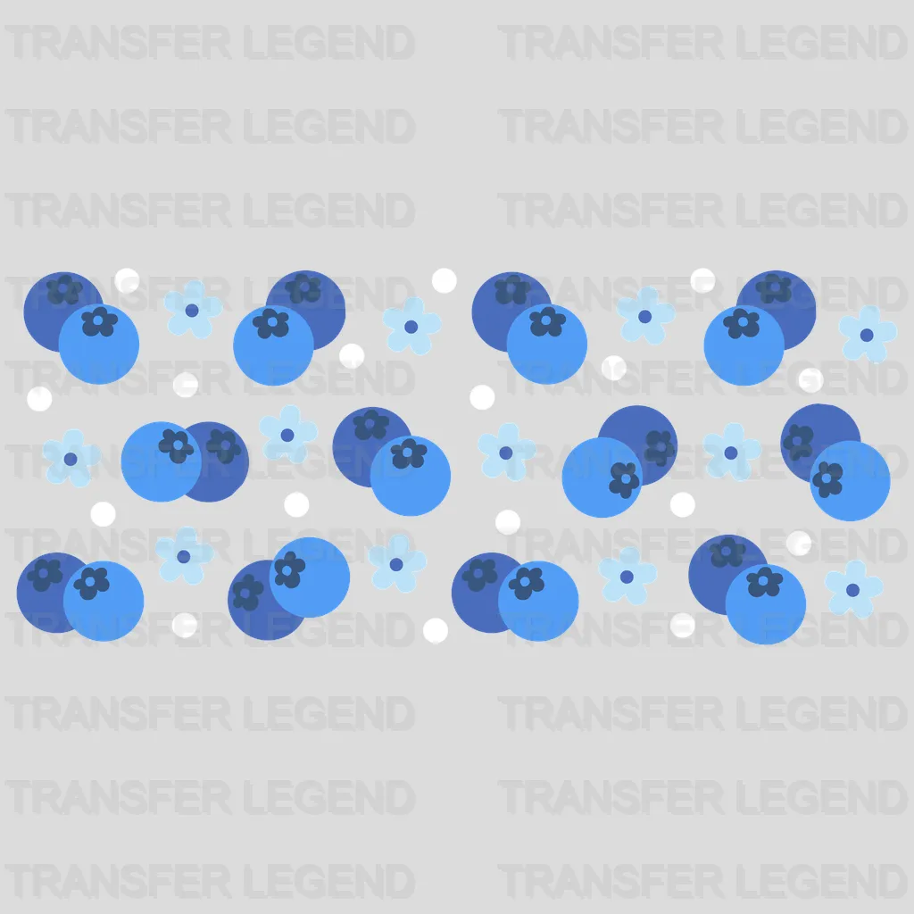 Blueberry UV DTF Transfer Cup Wrap UV DTF Sticker - transferlegend