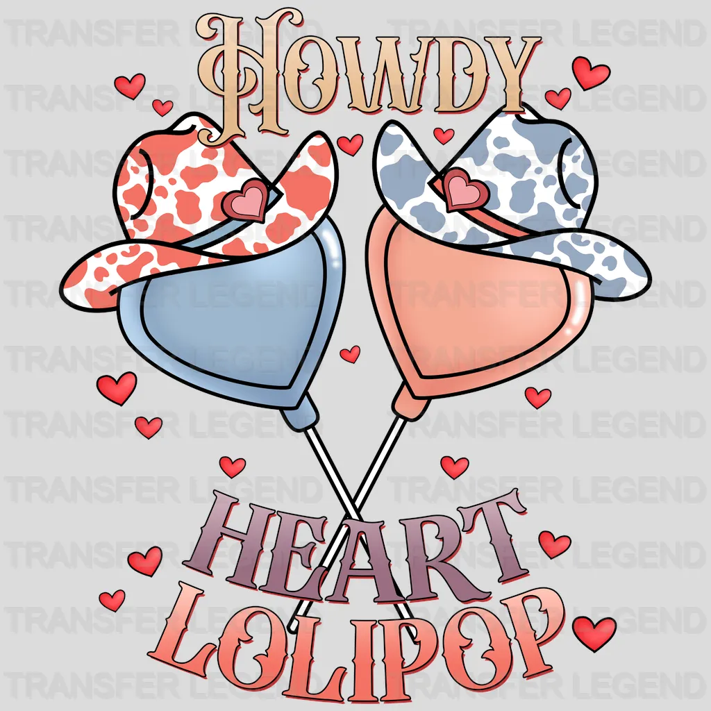 HOWDY HEART LOLIPOP - DTF heat transfer - transferlegend