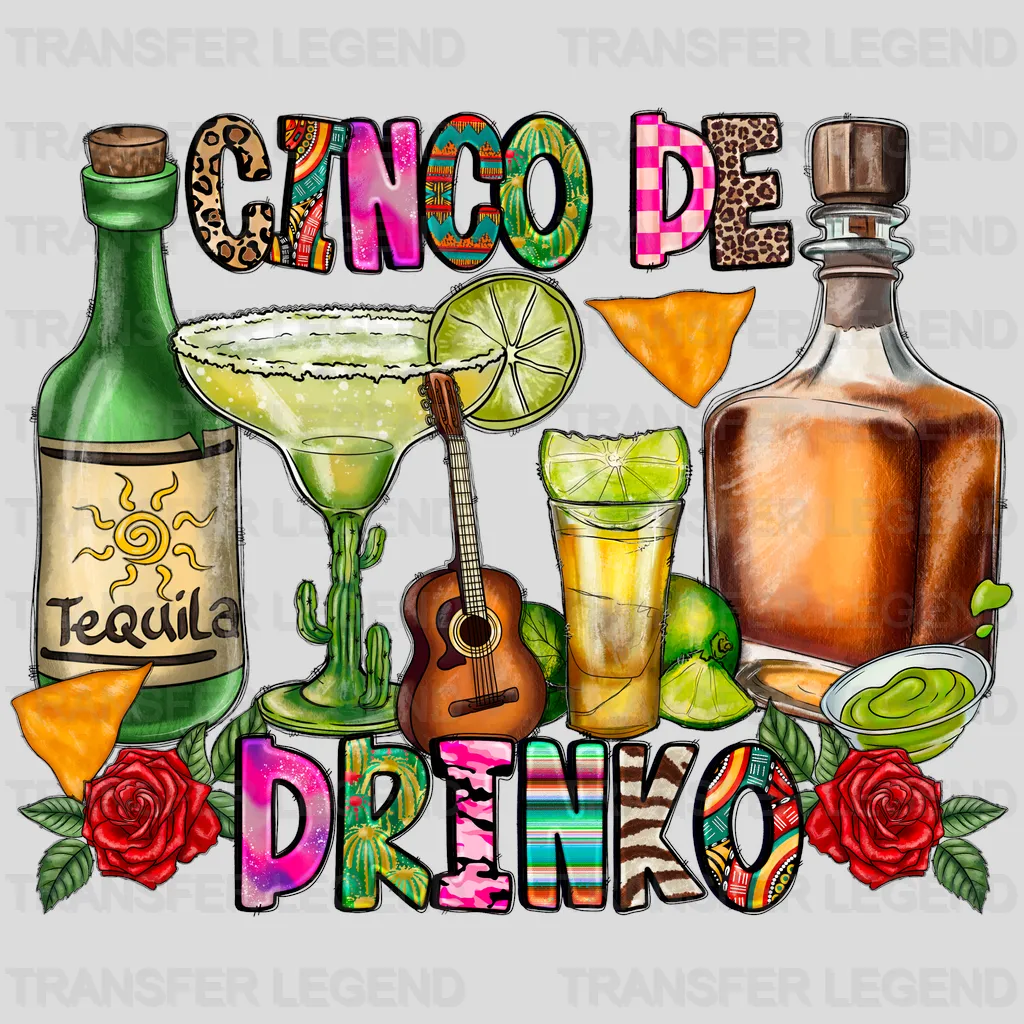 Cinco De Drinko - Cinco De Mayo DTF heat transfer - transferlegend