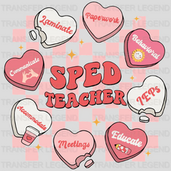 Sped Teacher Valentine's Day Design - DTF heat transfer - transferlegend