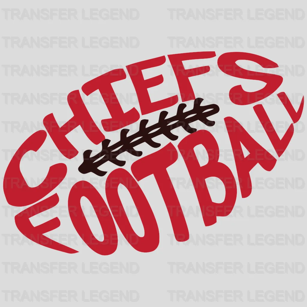 Kansas City Chiefs Football Wordmark NFL Design - DTF Heat Transfer