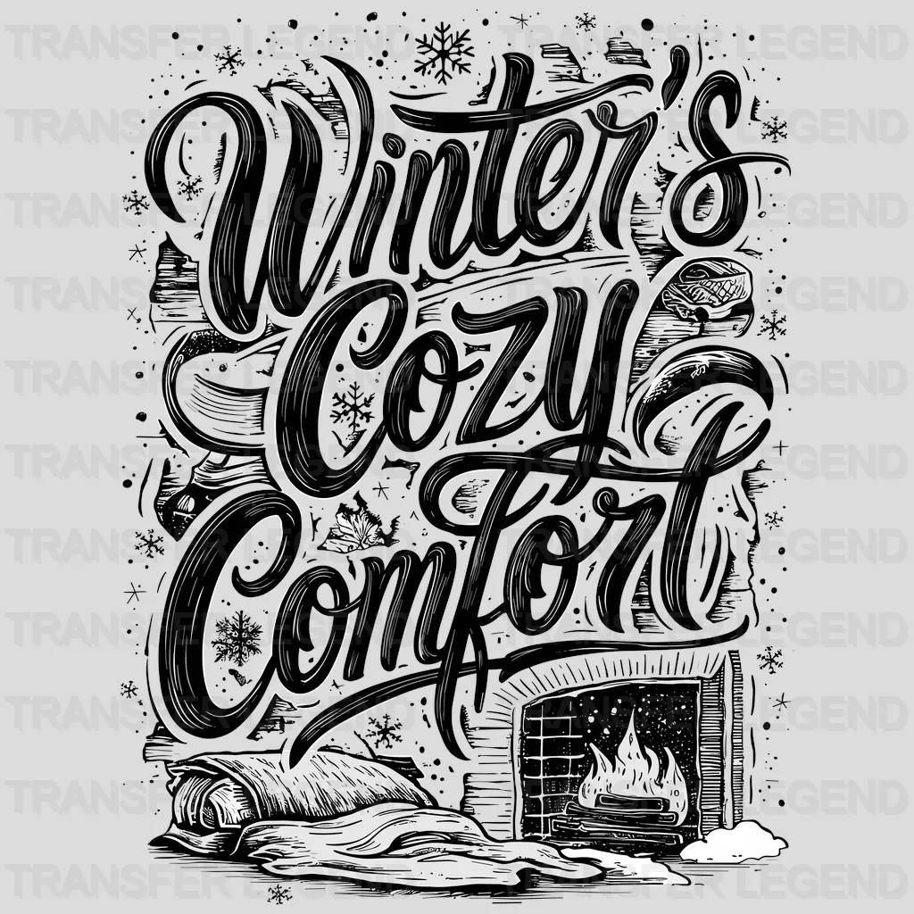 Cozy Comfort Winter Design - DTF Heat Transfers - transferlegend