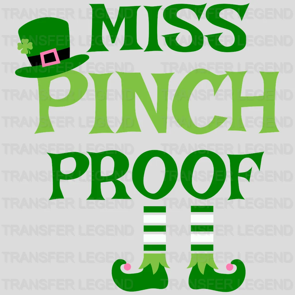 Miss Pinch Proof St. Patrick's Day Design - DTF heat transfer - transferlegend