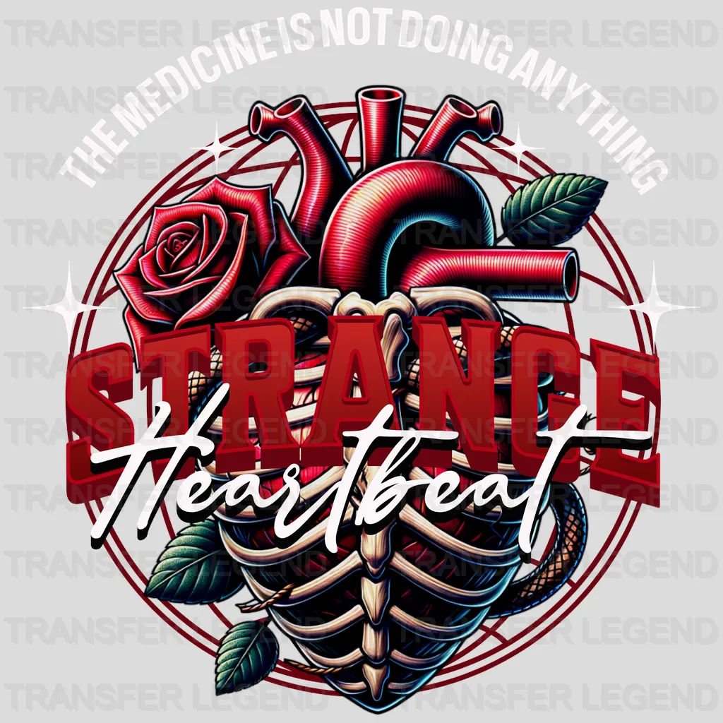 Strange Heartbeat Streetwear Design - DTF Heat Transfer - transferlegend