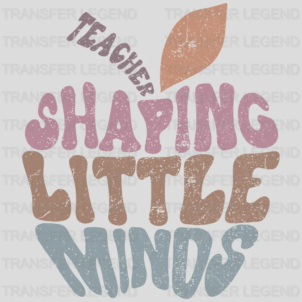 Shaping Little Minds 100 Days School Design - DTF heat transfer - transferlegend