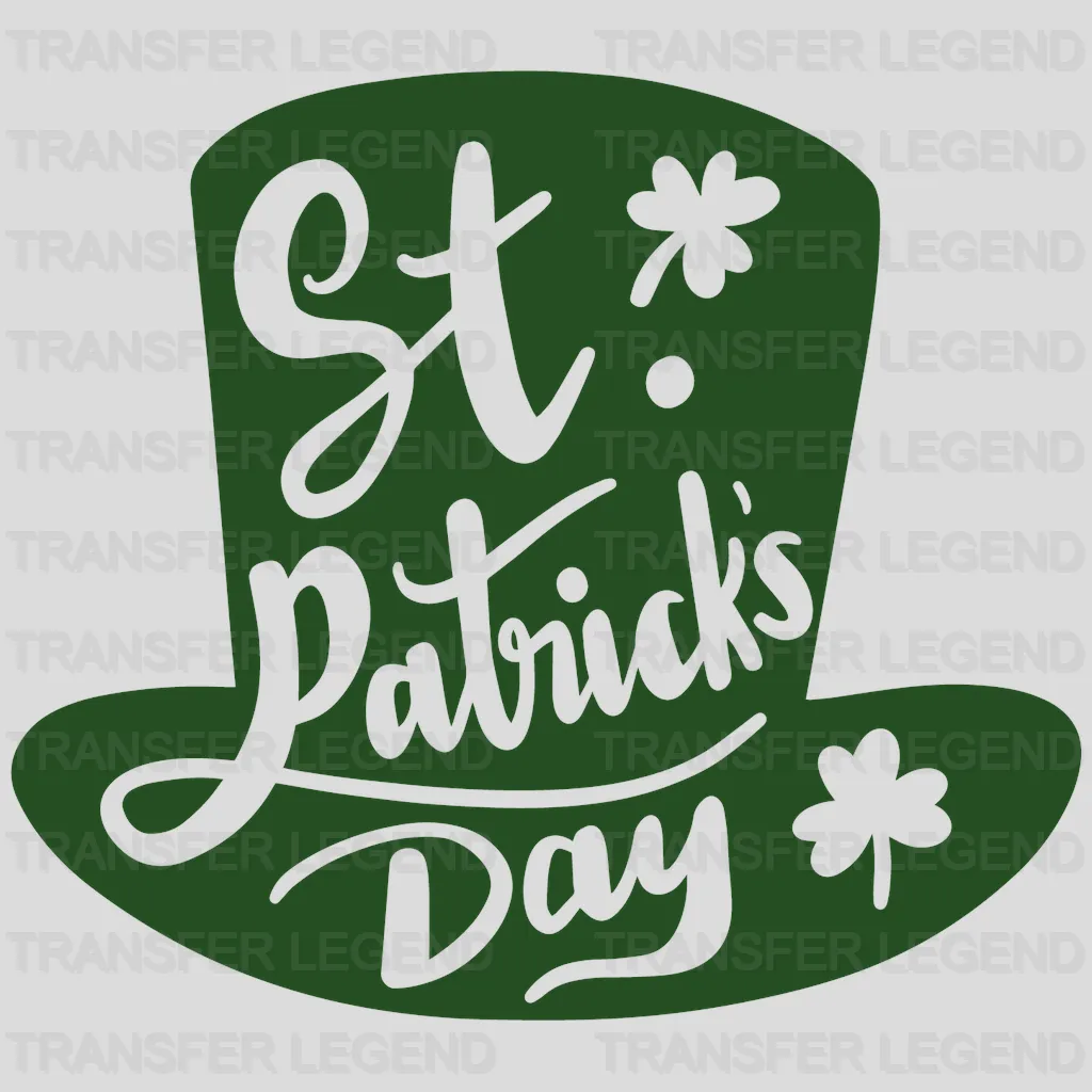 Green Hat St. Patrick's Day Design - DTF heat transfer - transferlegend