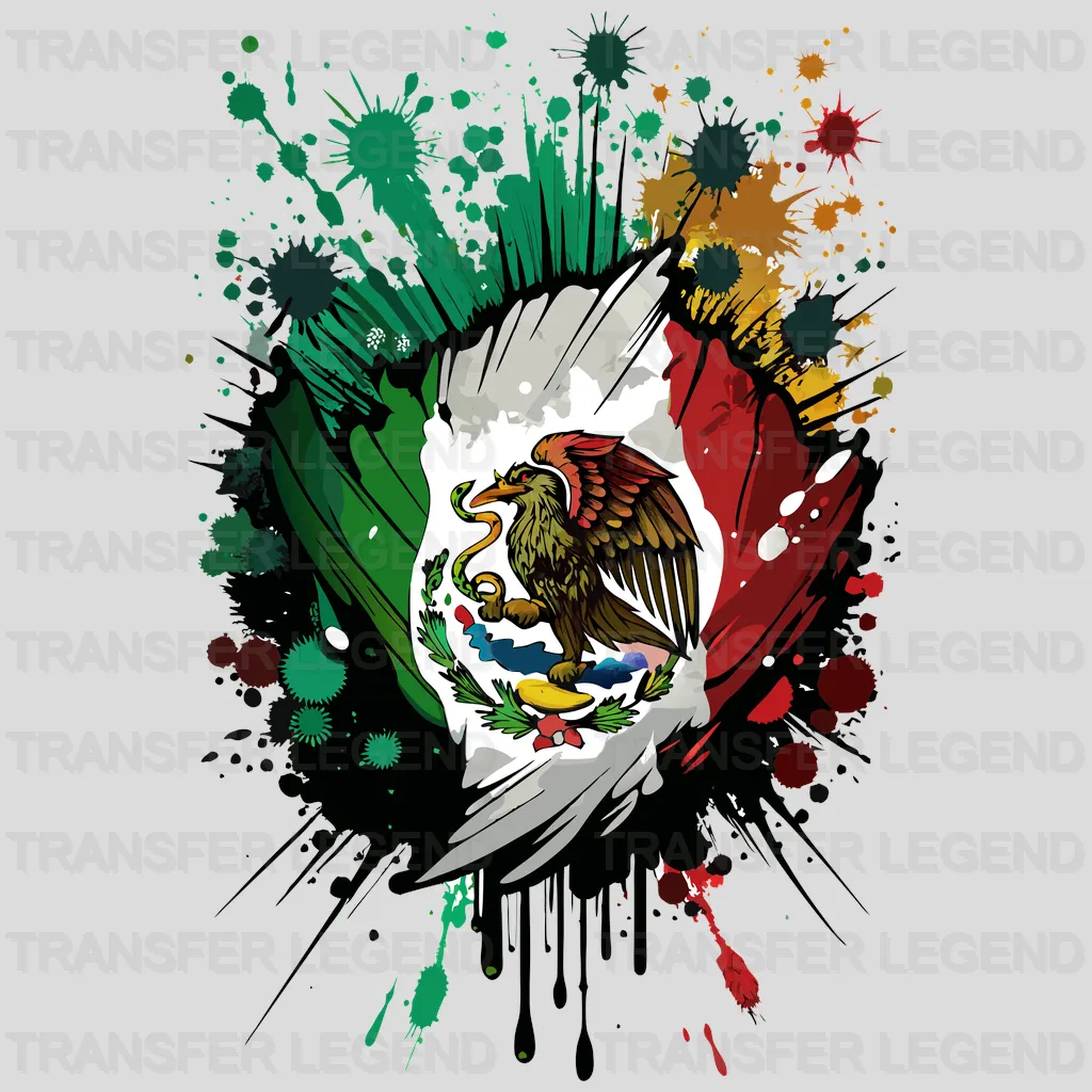 Mexico Flag Design - DTF Heat Transfer - transferlegend