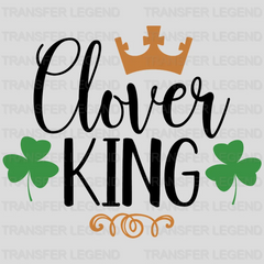 Clover King St. Patrick's Day Design - DTF heat transfer - transferlegend