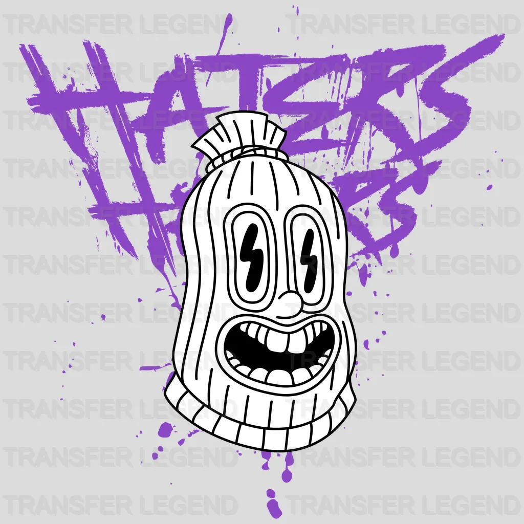 Haters Face Streetwear Design - DTF Heat Transfer - transferlegend