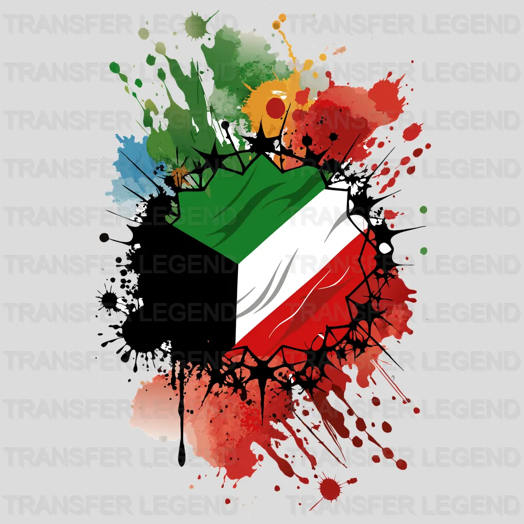 Kuwait Flag Design - DTF Heat Transfer - transferlegend