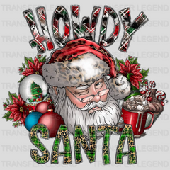 HOWDY SANTA Christmas Design - DTF heat transfer - transferlegend