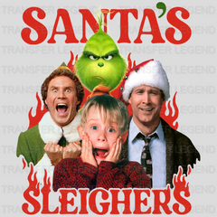 SANTA'S SLEIGHERS Christmas Design - DTF heat transfer - transferlegend