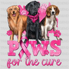 BREAST CANCER DOG Design - DTF heat transfer - transferlegend