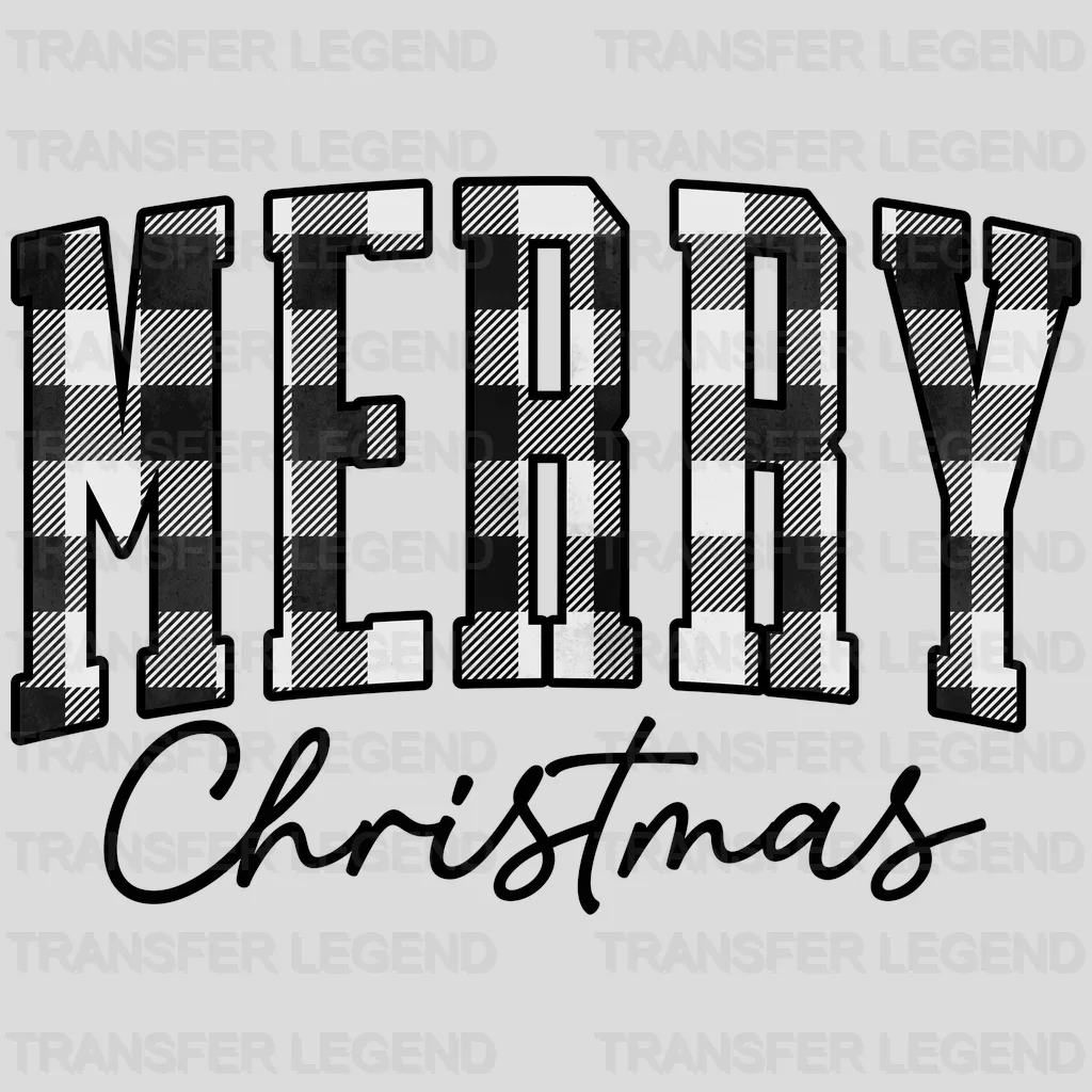 MERRY CHRISTMAS CHK , Christmas Design, Dtf Heat Transfer - transferlegend