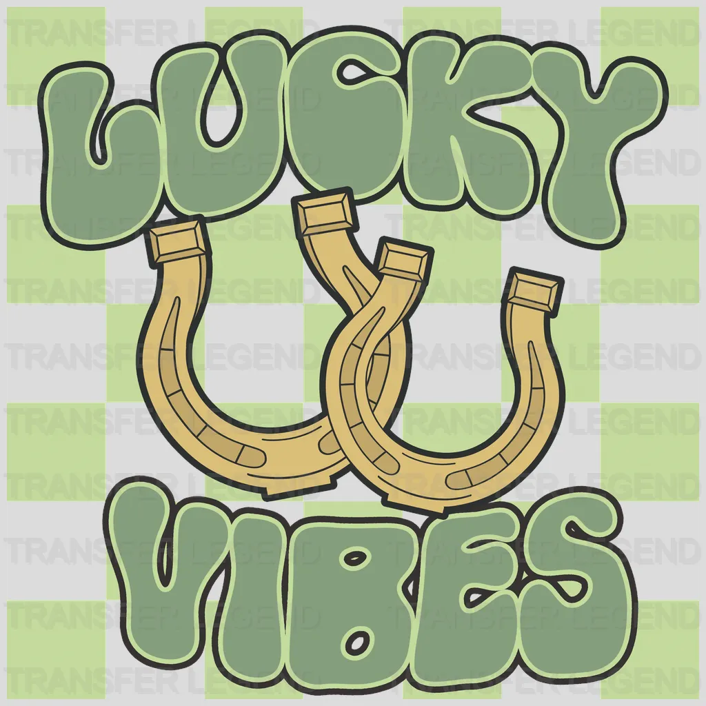 Lucky Vibes St. Patrick's Day Design - DTF heat transfer - transferlegend