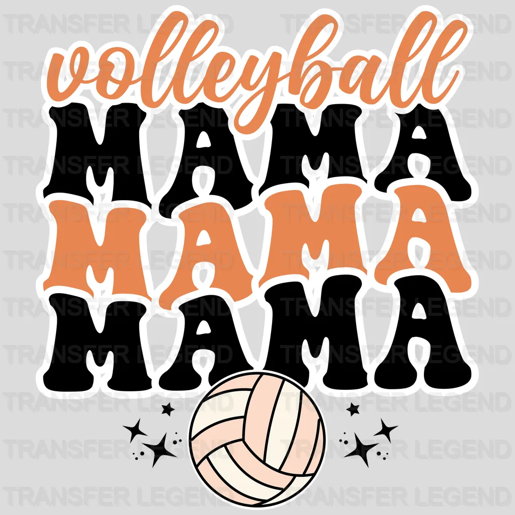 Volleyball Mama Mama Mama DTF Transfer - transferlegend