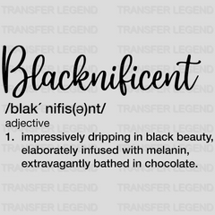 Blacknificent design- DTF heat transfer - transferlegend