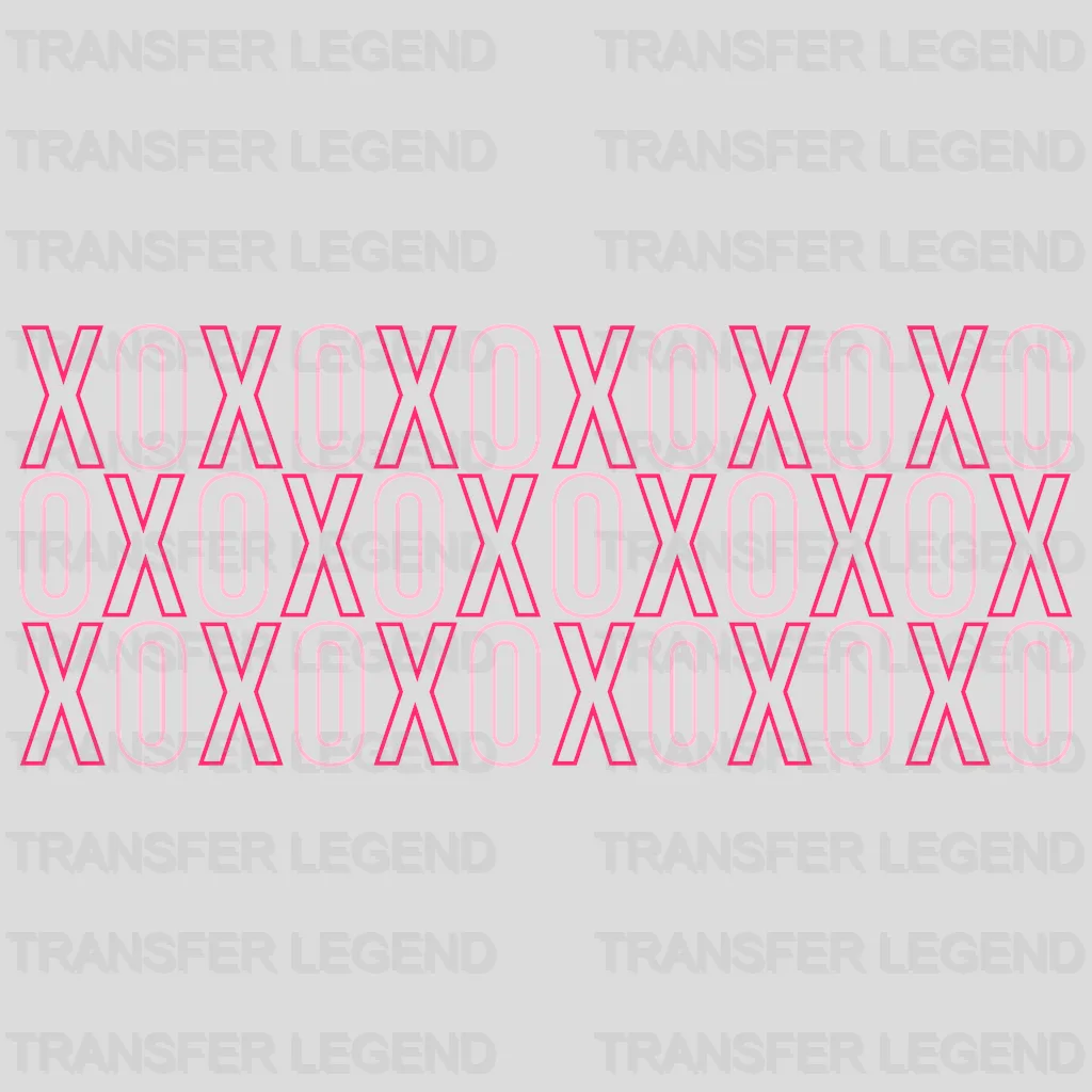 XOXO XOXO UV DTF Transfer Cup Wrap UV DTF Sticker - transferlegend