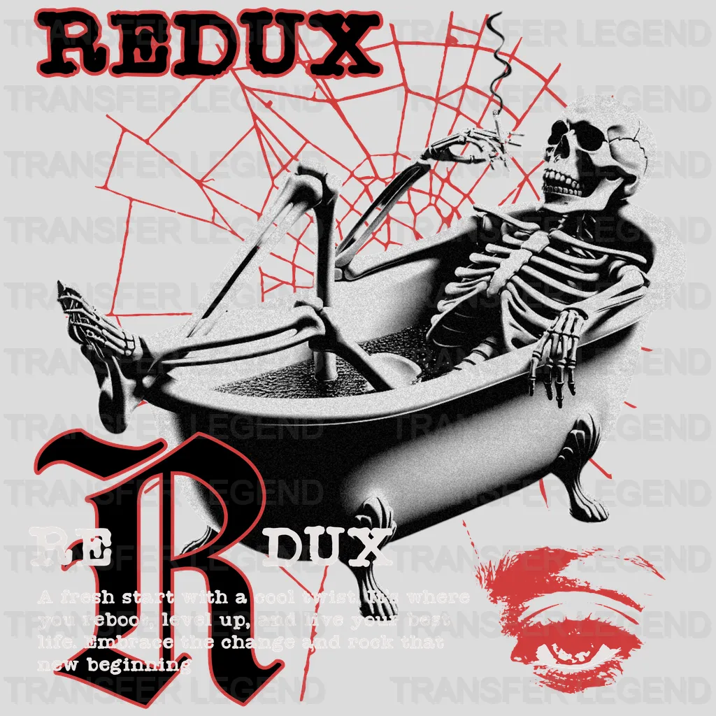 Skull Redux Streetwear Design - DTF Heat Transfer - transferlegend