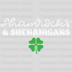 Shamrocks & Shenanigans St. Patrick's Day Design - DTF heat transfer - transferlegend