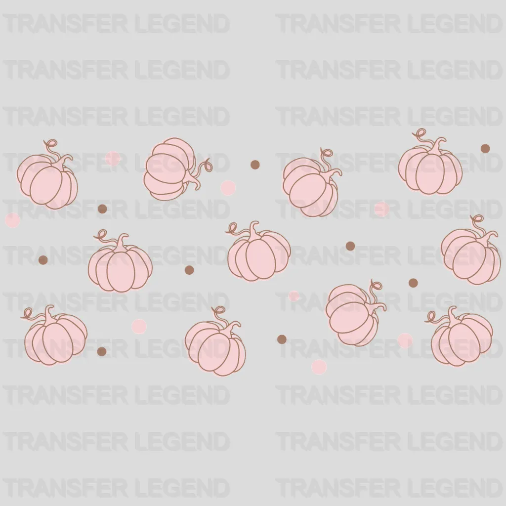 Pumpkin UV DTF Transfer Cup Wrap UV DTF Sticker - transferlegend