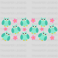 Owls And Flowers UV DTF Transfer Cup Wrap UV DTF Sticker - transferlegend