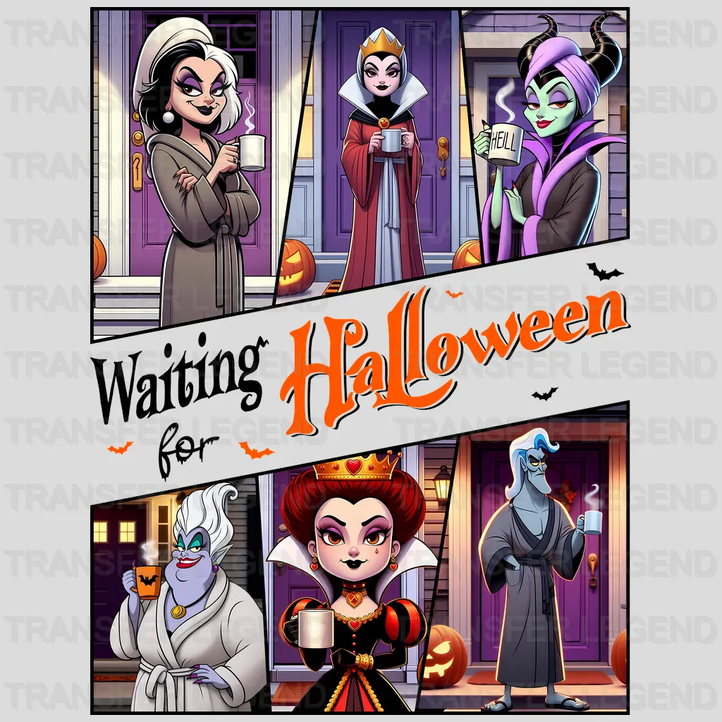 Waiting For Halloween  Disney Designs - DTF Heat Transfers