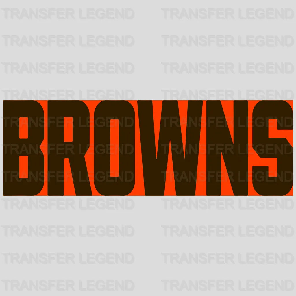 Cleveland Browns Football Badge Emblem NFL Design - DTF Heat Transfer