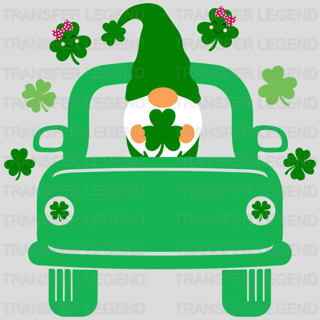 Gnomie Car St. Patrick's Day Design - DTF heat transfer - transferlegend