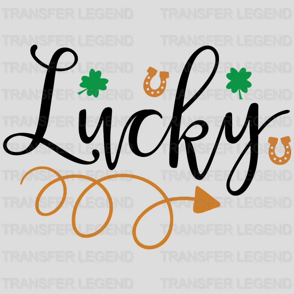 Lucky St. Patrick's Day Design - DTF heat transfer - transferlegend