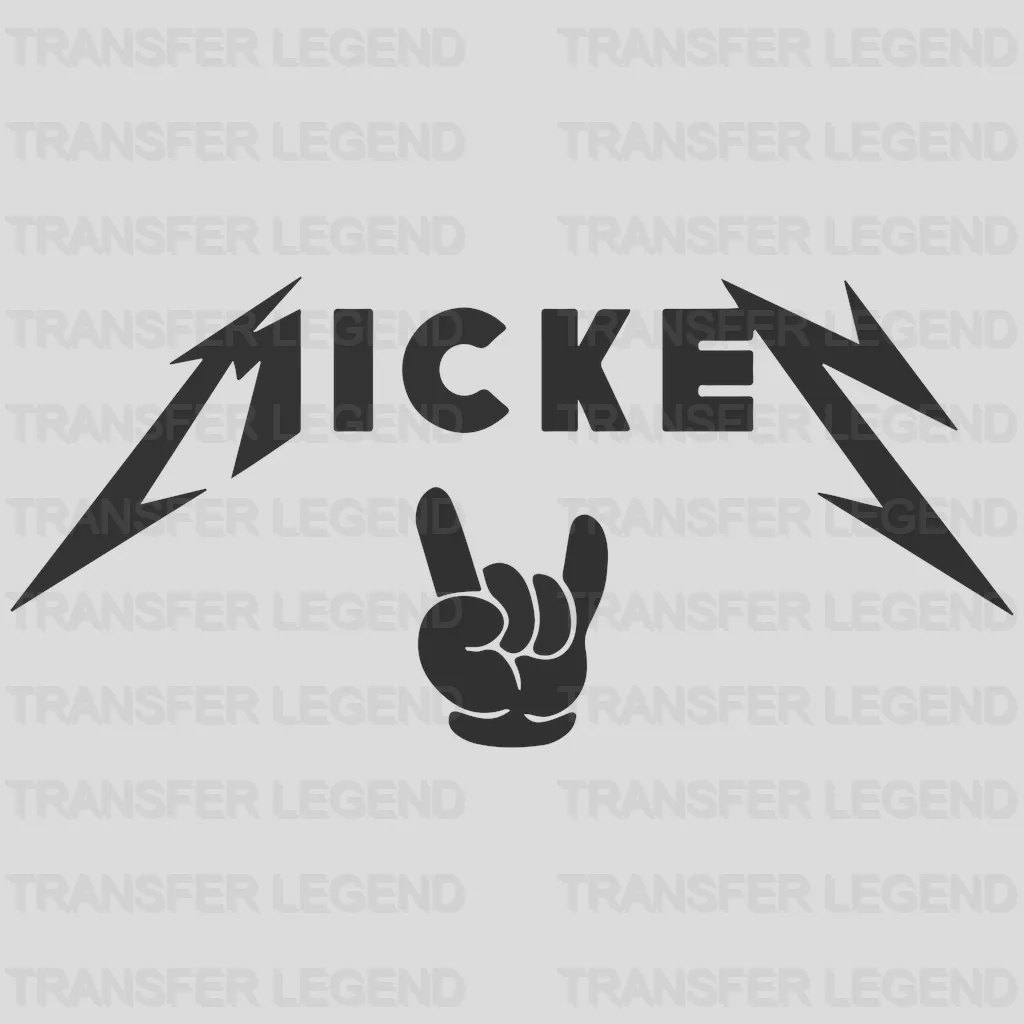 Rock And Roll Mickey Design Design - DTF heat transfer - transferlegend