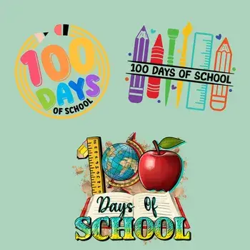 100 Days of School DTF Transfers