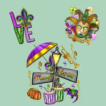 Mardi Gras DTF Transfers